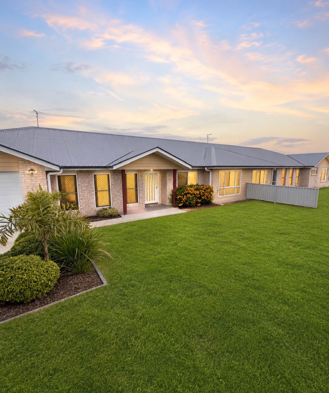 Kalbar Duplex exterior at sunset